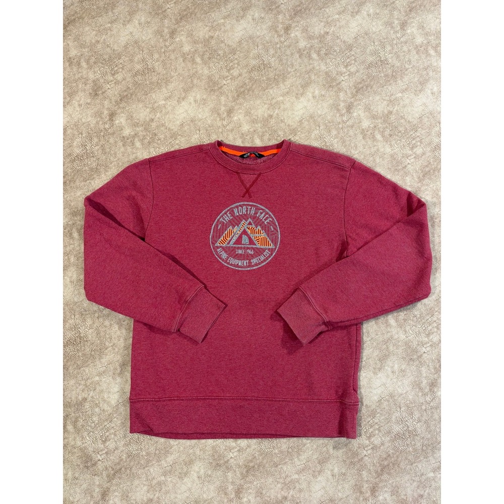 The North Face Men's Maroon Crewneck Sweatshirt M Alpine Equipment Logo N59